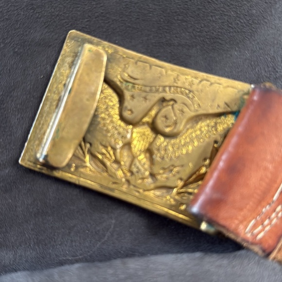 Civil War era U.S. Officer's Model 1851 Pattern Rectangular Sword Belt Plate. - Picture 6 of 10